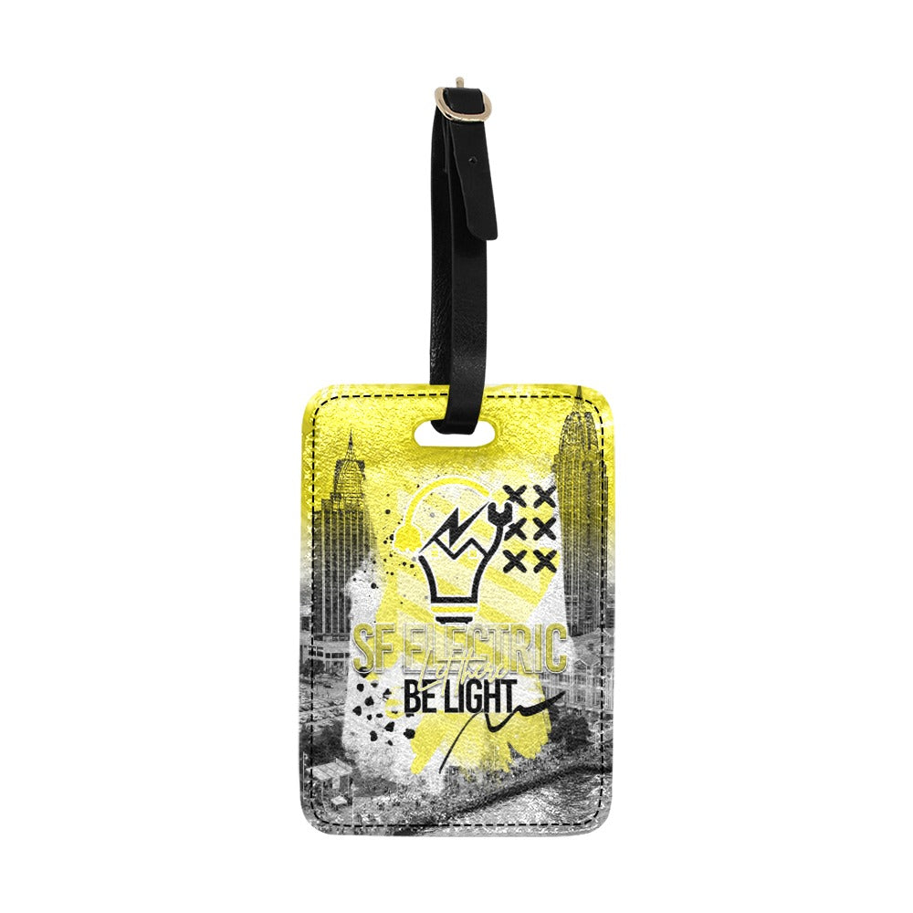 SF Electric City Scape Grunge Luggage Tag