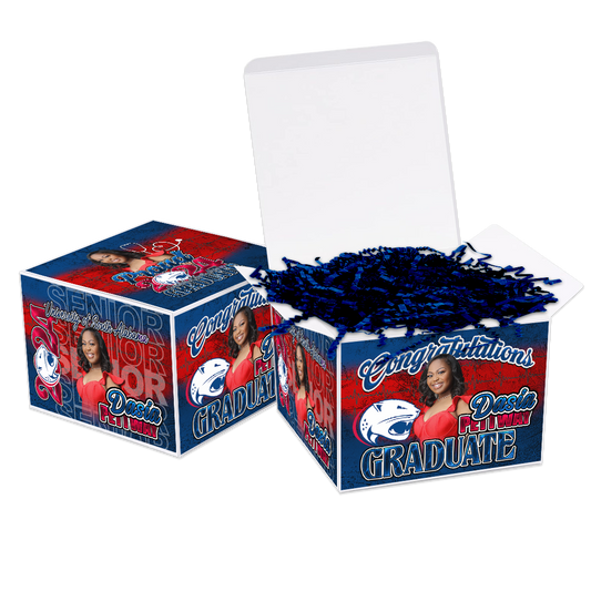 Graduation 2024 Custom Gift Box Red White Blue