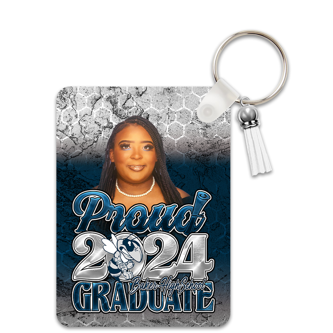 Graduation 2024 Custom Rectangle Keychain