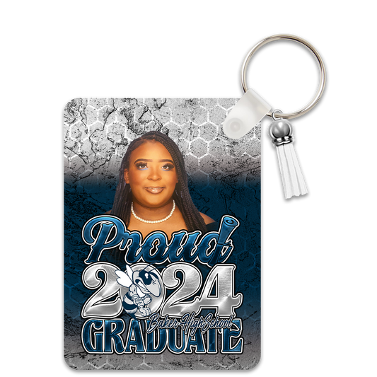Graduation 2024 Custom Rectangle Keychain
