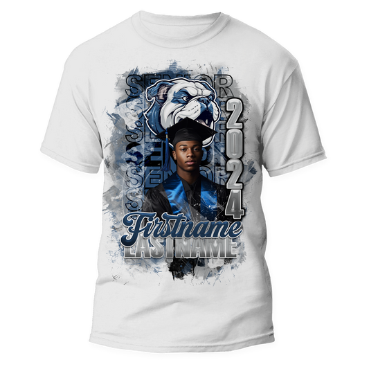 Graduation 2024 Paint Splash Personalized Custom Shirt