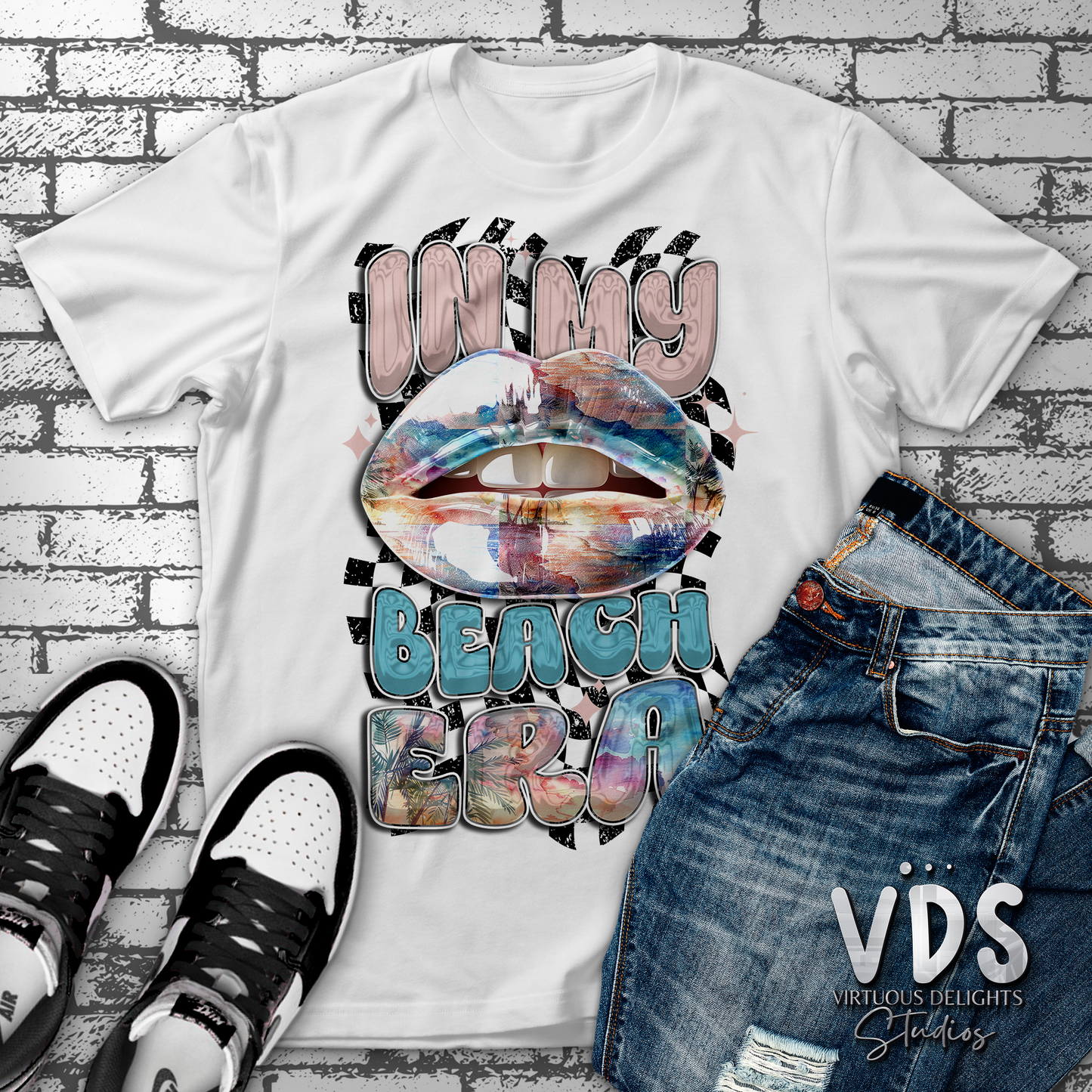 Custom In My Beach Era Sublimation Print T-Shirt