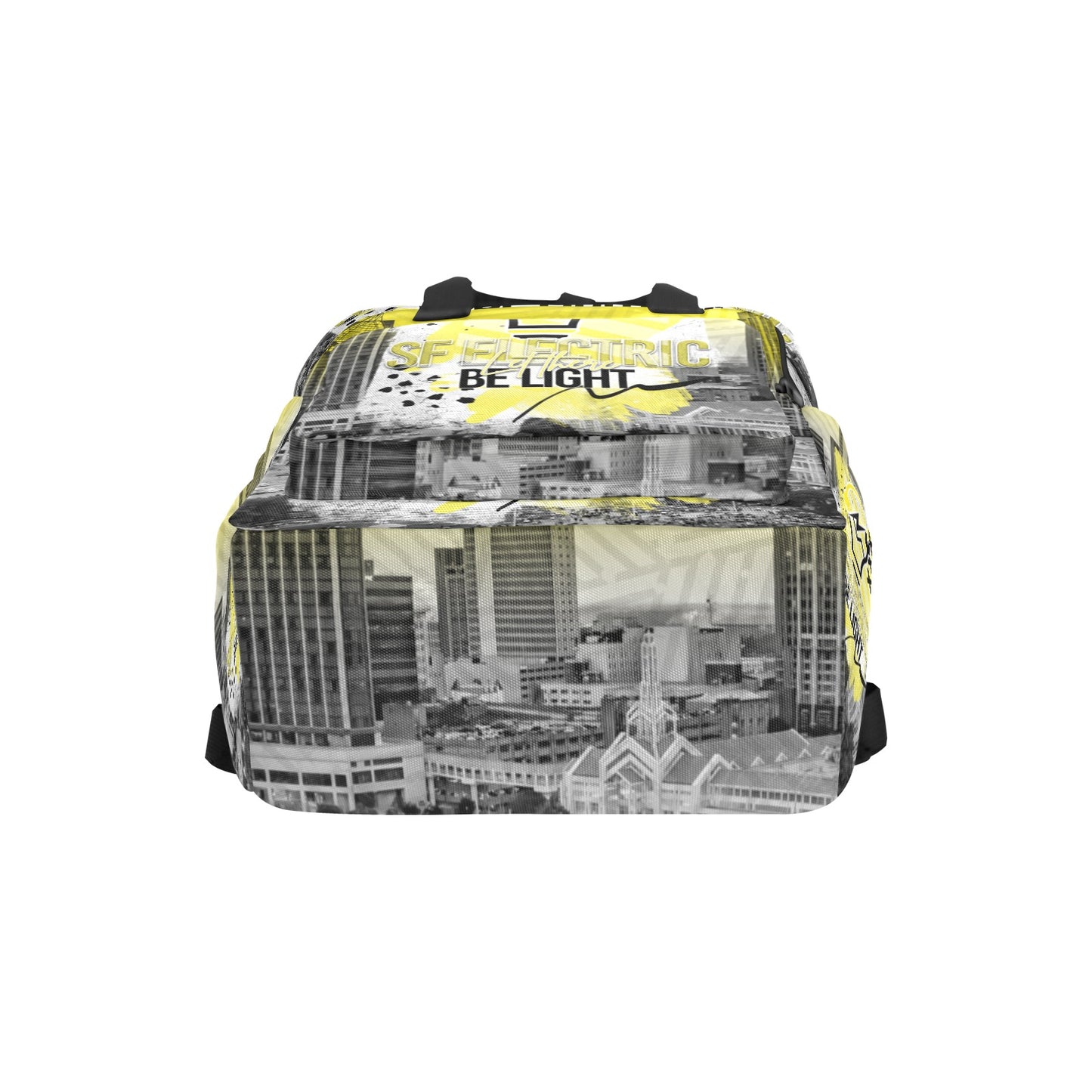SF Electric City Scape Grunge Twin Handle Backpack