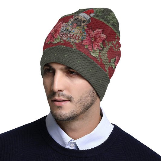 Have a Merry Pugmas All Over Print Beanie for Adults