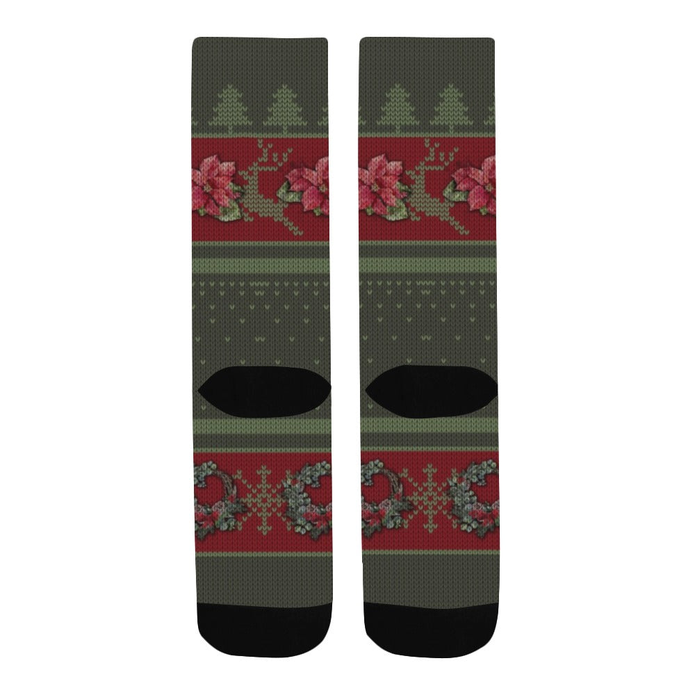 Have a Merry Pugmas Men's Custom Socks