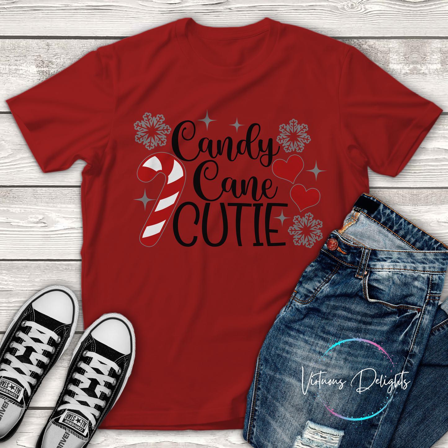 Candy Cane Cutie Christmas T-Shirt