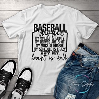 Baseball Mom Sports T-Shirt