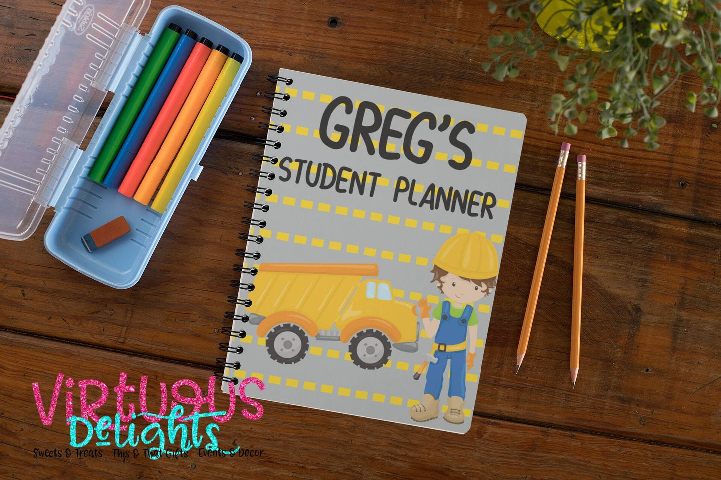 Elementary School Student Planner For Boys