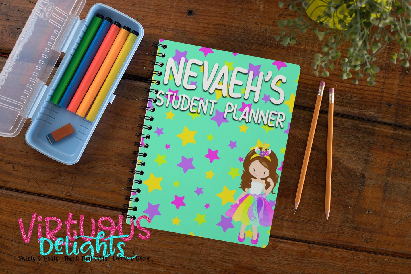 Elementary School Princess Student Planners For Girls