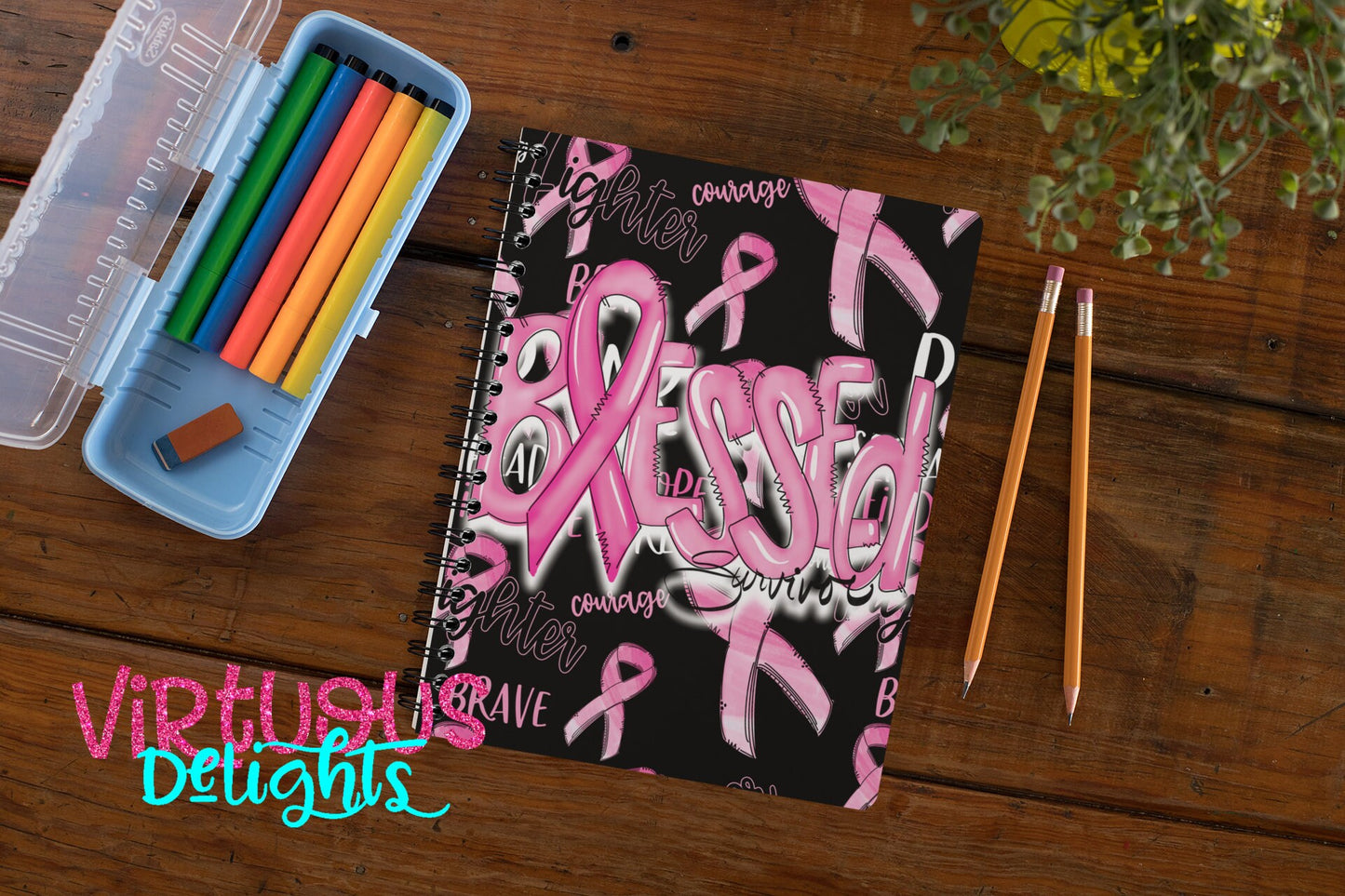 Blessed Breast Cancer Awareness Notebook