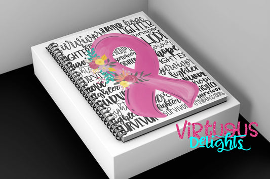Survivor Fighter Hope Breast Cancer Notebook
